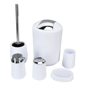 Genérico - Set Juego Accesorios Baño 6 Pzas Elegante Moderno Hogar Lau