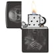 thumbnail image 3 of Mechero de bolsillo Zippo Monster Design, color negro pulido, 3 of 6
