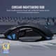 thumbnail image 2 of Ratón Gaming CORSAIR NIGHTSWORD RGB 18.000 DPI Negro, 2 of 8