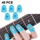 thumbnail image 1 of Protectores de dedos de silicona para guitarra, protectores de dedos para guitarra, protectores de dedos para ukelele, protectores de dedos para bajo, 5 tamaños, 40 unidades, 1 of 8