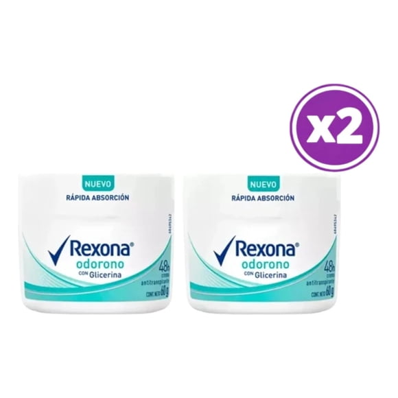 Pack 2u Antitranspirante En Crema Odorono 72h 60g Rexona