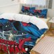 thumbnail image 3 of Spider-Man - Swinging into The Holidays 3 Piece Sets Full/Queen Size - Reversible Microfiber Quilts with 2 Shams Soft Lightweight Bedspread Coverlet Comforter for All Season Bed Sheets, 3 of 5