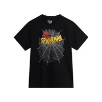 Remera Marvel Spider-Man Mujer Estampada Negra Talle Grande