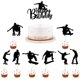 thumbnail image 1 of Adorno para pastel LVEUD 7 piezas – Patineta y "¡Feliz cumpleaños!", 1 of 5
