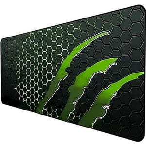 Veat00L - Mouse Pad Gamer Profesional, Alfombrilla De Ratón, Impermeable, Ergonómico, Base De Goma Antideslizante, Tamaño Grande (60 X 30 X 3 Cm), Altamente Duradero, Caucho De Calidad (Verde)