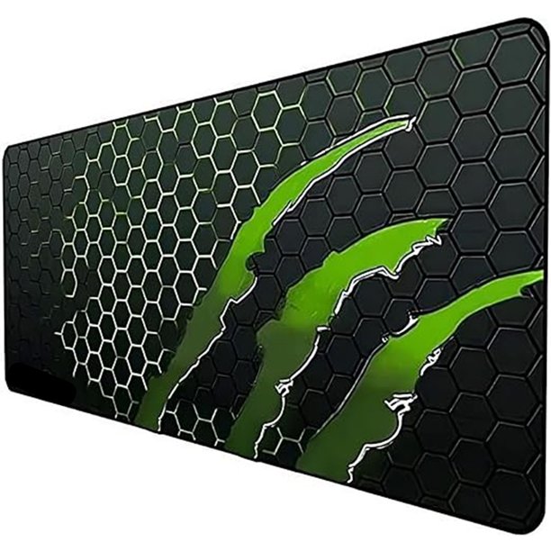 Mouse Pad Gamer Profesional, Alfombrilla De Ratón, Impermeable, Ergonómico, Base De Goma Antideslizante, Tamaño Grande (60 X 30 X 3 Cm), Altamente Duradero, Caucho De Calidad (verde)