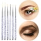 thumbnail image 3 of Delineador de ojos activado con agua Pincel Appligatoos Maquillaje de ojos Punta fina en ángulo Varitas de plástico Cosmético de Halloween Herramienta Paleta pequeña Delineador Juego de cejas microfin, 3 of 7