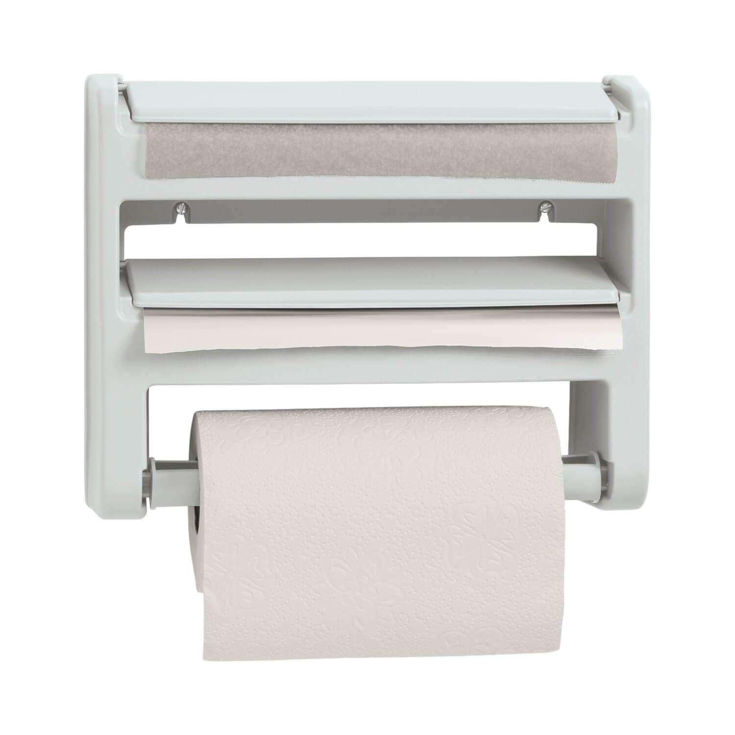 Rimax - Portarrollos Triple Blanco 1 Pieza