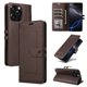 thumbnail image 1 of Premium Wallet Case for iPhone 16 Pro Max with Card Slots & Kickstand, Flip Cover Brown, 1 of 6