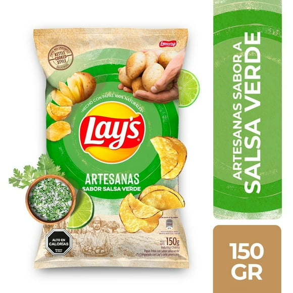 Papas Fritas Artesanas Salsa Verde, 150 g