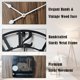 thumbnail image 5 of Reloj de pared Tixmtry 51 cm Retro decorativo silencioso de madera, 5 of 7