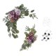 thumbnail image 4 of Guirnalda De Flores De Arco Colgante Para Boda, 2 Uds., Para Cenador De Puerta Delantera De Boda, Púrpura, 4 of 5
