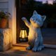 thumbnail image 1 of Figurilla Solar de Gato Yewanye con Linterna para Exterior, 1 of 8