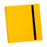 Magideal - Carpeta De Tarjetas 12 Bolsillos Carpeta De Tarjetas Deportivas Diseño De Correa 480 Tarjetas Álbum De Colección De Tarjetas De Doble Protección Para Amarillo