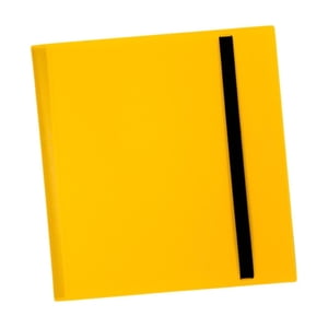 Magideal - Carpeta De Tarjetas 12 Bolsillos Carpeta De Tarjetas Deportivas Diseño De Correa 480 Tarjetas Álbum De Colección De Tarjetas De Doble Protección Para Amarillo
