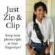 thumbnail image 2 of Cinturón de Cuerpo Save the Girls Cartera de Cuero Vegano con Cierre y Clip, 2 of 6