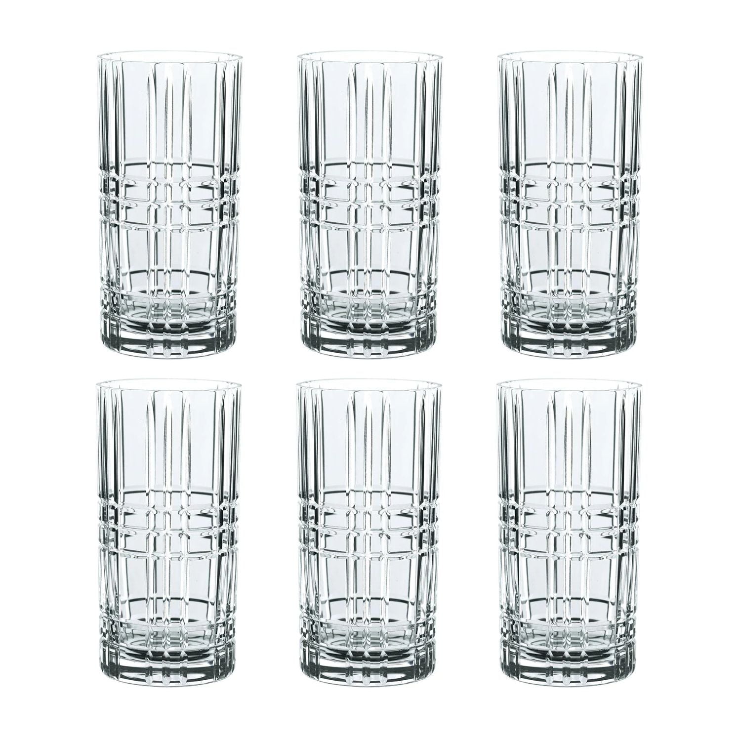 Importclick - Set 6 Vasos Vidrio Ceuta 350 Ml