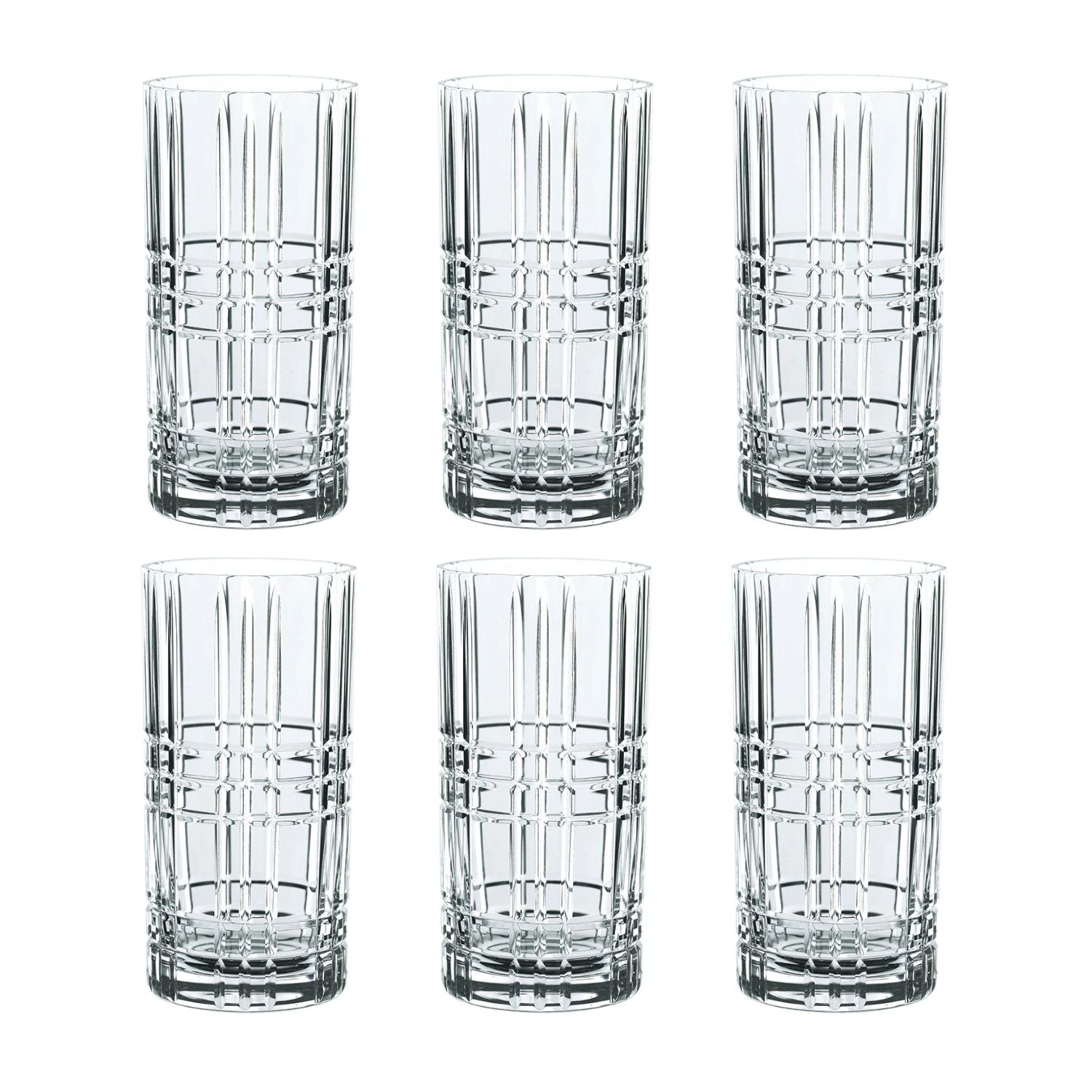 Importclick - Set 6 Vasos Vidrio Ceuta 350 Ml