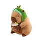 thumbnail image 4 of Muñeco de peluche de capibara, decoración de sala de estar, regalos creativos que acompañan al juguete para dormir para adolescentes, adultos, niños, Aguacate 40cm, 4 of 5
