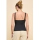 thumbnail image 4 of Top Fashnzfab De Tirantes Con Encaje Y Cuello En V Acanalado Negro, 4 of 4
