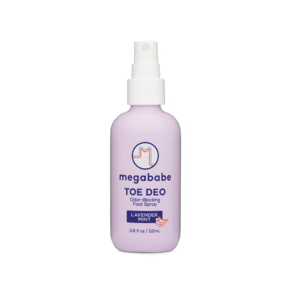 Spray para pies Megababe Toe Deo, antiolores, 112 ml, sin aluminio