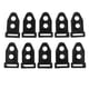thumbnail image 3 of 10pcs clip de tienda de campa?a tienda de accesorios de la abrazadera de los pies para exterior negro 4 cm, 3 of 3
