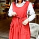 thumbnail image 2 of Delantal de talla grande para mujer con 2 bolsillos, estilo japonés, ideal para pintar, limpiar y cocinar., 2 of 5