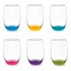 thumbnail image 1 of Set De 6 Vasos Altos Mikonos Fondo Color 460mL Cristar, 1 of 3