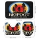 thumbnail image 3 of Pie Grande Big Foot theme 4 piece Shower Curtain Set With Rugs Waterproof Bathroom Decor Set Includes Bath Mat U shaped Rug Toilet Lid Cover And Curtain With Hooks, 3 of 6