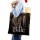 thumbnail image 4 of Bille Bolso de tela con estampado de lienzo para mujer, bolsa de compras reutilizable y estética, con cremallera interior, regalo para mujer,40*45cm., 4 of 6