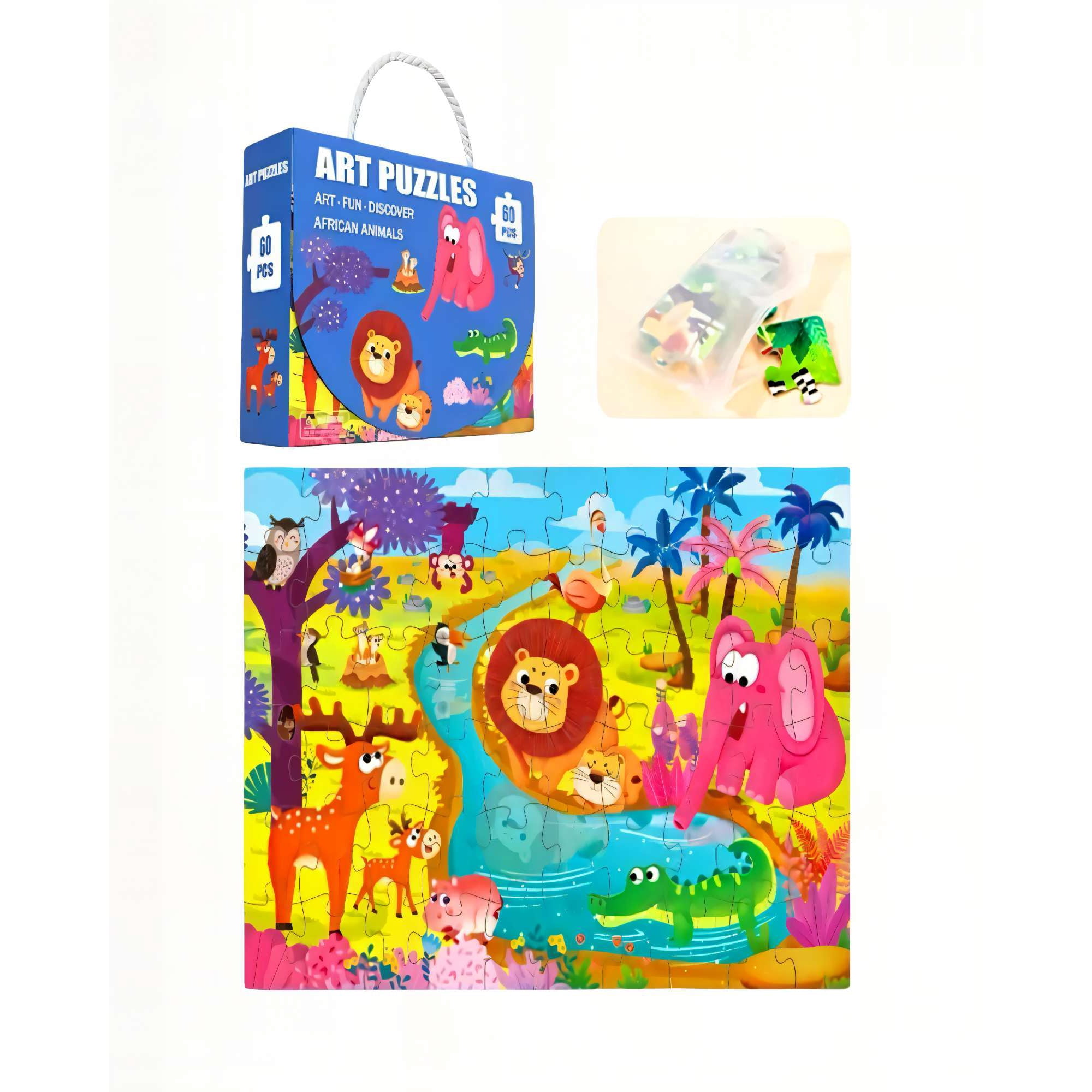 Genérico - Rompecabeza Para Niños De 60 Piezas Zoologico 44cm X 31cm