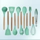 thumbnail image 1 of 12pcs Set Cooking Tools Multifunctional Silicone Spatula Wooden Handle Kitchen Tool Set, 1 of 2