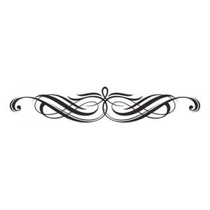 Rienda Libre Graphics - Decomural Swirl Bow Decorative Headboard Ws-15388