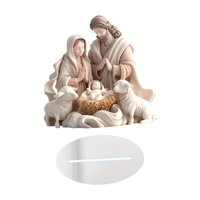 Bothyi - Adornos De Mesa Para El Belén Navideño, Figura Acrílica Plana En 2D