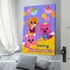 thumbnail image 3 of Pinkfong Cuadro decorativo colgante - Arte de pared - Póster enmarcado - Decoración de pared - Regalos para familia, amigos y aficionados 40*60 cm, 3 of 6