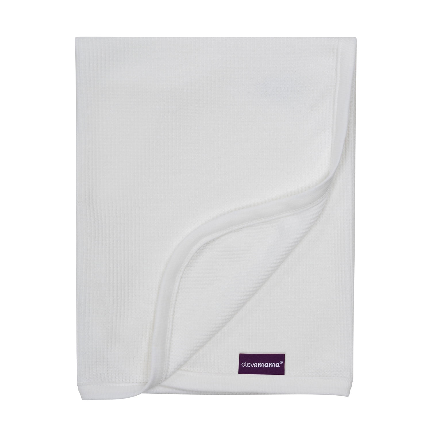 Manta Waffle Algodón Clevamama 120x140 - Blanco