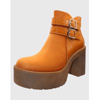 Danicolle Calzado - Botin Shunky Tachas Camel