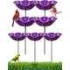 thumbnail image 1 of Estaca jardín flor metal hecha mano baño pájaros estación riego abejas mariposas exterior, 1 of 7