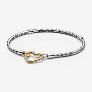 Pulsera Pandora Moments Cadena Serpiente Con Cierre En Forma De Corazón
