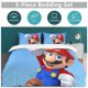 thumbnail image 5 of Super Mario 3-Piece Comforter Set for Bedroom Super Mario Bedding Set for Kids Adults Soft Microfiber Duvet Cover Set with Zipper Closure, 5 of 5