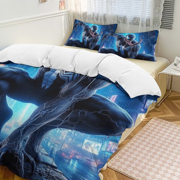Venom Bedding Comforter Sets 3-Piece Bedding Set Soft Warm Bed Set for Bedroom All Season