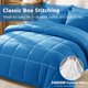 thumbnail image 4 of Juego de Edredón CozyLux 7 piezas para cama doble, azul real, 4 of 9