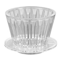 Magideal - Cono De Filtro Para Café, Accesorio De Café De Infusión Lenta, Gotero Acrílico Reutilizable Para Acampar, Oficina, Senderismo, Viajes Y Cafeterías.