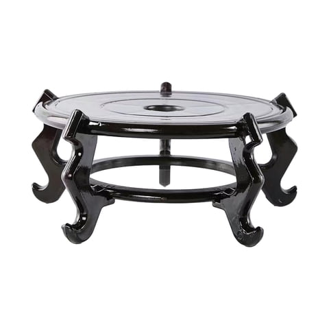 Magideal - Soporte De Madera Para Exhibición De Maceta, Taburete Para Plantas, Estante Para Jarrón De Estilo Oriental, Base Para Maceta Para Decoración Interior Diámetro 28Cm