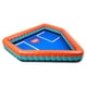 thumbnail image 1 of Placa inflable de béisbol acuático para piscina, patio trasero, con bomba, 1 of 6