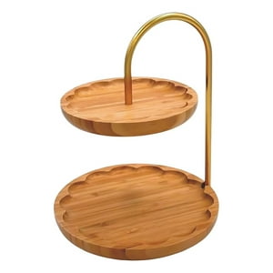 Genérico - Bandeja Decorativa Multifuncional Soporte Dos Niveles Jhn