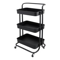 Prochef - Carro Organizador Multiuso Negro Bandejas Plásticas