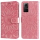 thumbnail image 2 of Funda tipo cartera FOXDOCK para Xiaomi Redmi Note 12s 4G , diseño girasol en relieve, cuero PU, cierre magnético, soporte y tarjetero, 2 of 5
