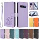 thumbnail image 3 of Funda de Gato tipo Libro para Samsung Galaxy S10 Plus, Lila Claro, 3 of 6