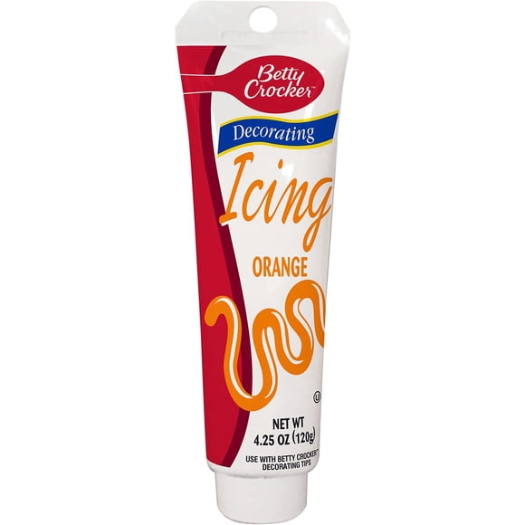 Icing Betty Crocker Orange 125 ml, sin gluten, tamaño 120 g